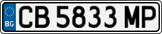 License plate of Bulgaria, Cars