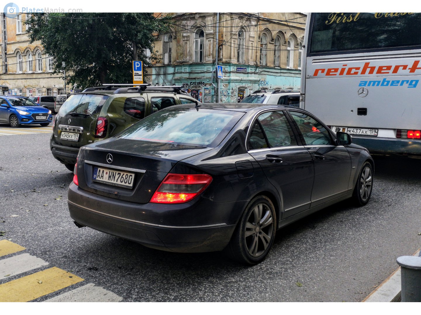 AA WN 7680, Mercedes-Benz C-Klasse 3rd gen Sedan (W204), 2007–2015