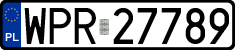 License plates of Poland, Regular car plates