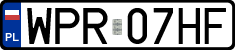 License plates of Poland, Regular car plates