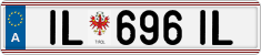 License plate of Austria, Regular plates