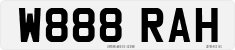 License plate of the United Kingdom, 1983 year system