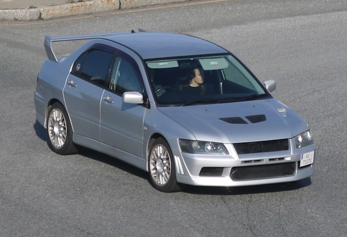 NV 71070, Mitsubishi Lancer Evolution 3rd gen Sedan (VII-IX) (CT9A), 2001–2007