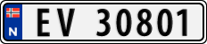 License plate of Norway, Cars