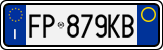 License plate of Italy, Cars (1994 year series)