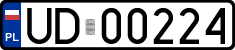 License plates of Poland, Military