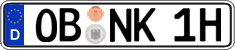 German license plate, Plates for oldtimers (type 