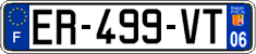 French license plate, SIV (ordinary)