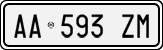 License plate of Italy, Cars (1994 year series)
