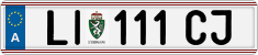License plate of Austria, Regular plates