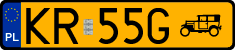 License plates of Poland, Oldtimers