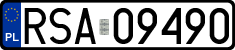 License plates of Poland, Regular car plates