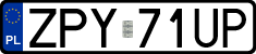 License plates of Poland, Regular car plates