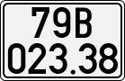 License plate of Vietnam, Cars