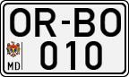 License plate of Moldova, Cars (1992)