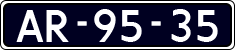 License plate of the Netherlands, Imported oldtimers (cars)
