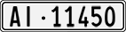 License plate of Switzerland, Cars