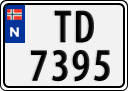 License plate of Norway, Trailers, motorcycles, special vehicles