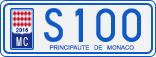 License plate of Monaco, Cars