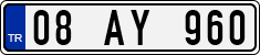 License plate of Turkey, Regular plates