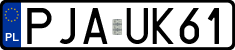 License plates of Poland, Regular car plates