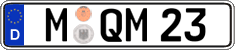 German license plate, Regular plates