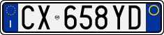 License plate of Italy, Cars (1994 year series)