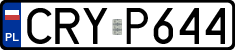 License plates of Poland, Regular car plates