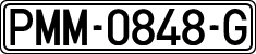 License plates of Spain, Official and military plates