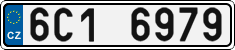 License plate of the Czech Republic, Cars (2001)