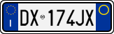 License plate of Italy, Cars (1994 year series)