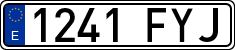 License plates of Spain, Ordinary (2000)