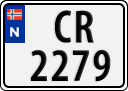 License plate of Norway, Trailers, motorcycles, special vehicles