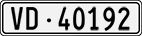 License plate of Switzerland, Cars