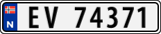 License plate of Norway, Cars