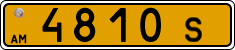 License plate of Armenia, Public transport