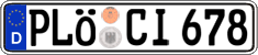 German license plate, Regular plates