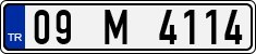 License plate of Turkey, Regular plates