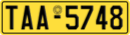 License plate of Greece, Taxi