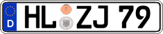 German license plate, Regular plates