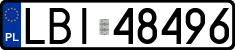 License plates of Poland, Regular car plates