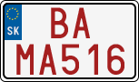 License plate of Slovakia, Dealer