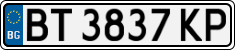 License plate of Bulgaria, Cars
