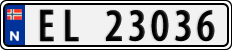 License plate of Norway, Cars