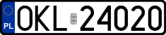 License plates of Poland, Regular car plates