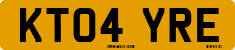 License plate of the United Kingdom, 2001 year system