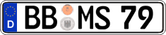 German license plate, Regular plates