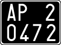License plate of Italy, Cars (1927 year series)