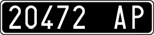 License plate of Italy, Cars (1927 year series)