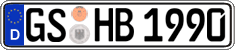 German license plate, Regular plates